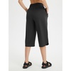 image:imagebaleaf Womens Hiking Capri Pants UPF 50 Quick Dry Lightweight 4Way Stretch Wide Leg Summer Travel Walking Plus Size17 Capris  Black