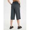 image:imagebaleaf Womens Hiking Capri Pants UPF 50 Quick Dry Lightweight 4Way Stretch Wide Leg Summer Travel Walking Plus Size17 Capris  Grey