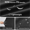 image:imagebaleaf Womens Hiking Capri Pants UPF 50 Quick Dry Lightweight 4Way Stretch Wide Leg Summer Travel Walking Plus Size20 Capris  Black