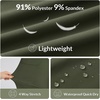 image:imagebaleaf Womens Hiking Capri Pants UPF 50 Quick Dry Lightweight 4Way Stretch Wide Leg Summer Travel Walking Plus Size20 Capris  Dark Army Green