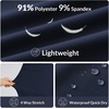 image:imagebaleaf Womens Hiking Capri Pants UPF 50 Quick Dry Lightweight 4Way Stretch Wide Leg Summer Travel Walking Plus Size20 Capris  Navy Blue