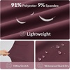 image:imagebaleaf Womens Hiking Capri Pants UPF 50 Quick Dry Lightweight 4Way Stretch Wide Leg Summer Travel Walking Plus Size20 Capris  Wine Red
