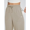 image:imagebaleaf Womens Hiking Capri Pants UPF 50 Quick Dry Lightweight 4Way Stretch Wide Leg Summer Travel Walking Plus Size21 Capris  Brown