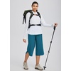image:imagebaleaf Womens Hiking Capri Pants UPF 50 Quick Dry Lightweight 4Way Stretch Wide Leg Summer Travel Walking Plus SizeBlue