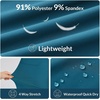 image:imagebaleaf Womens Hiking Capri Pants UPF 50 Quick Dry Lightweight 4Way Stretch Wide Leg Summer Travel Walking Plus SizeBlue