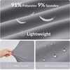 image:imagebaleaf Womens Hiking Capri Pants UPF 50 Quick Dry Lightweight 4Way Stretch Wide Leg Summer Travel Walking Plus SizeGray