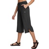 image:imagebaleaf Womens Hiking Capri Pants UPF 50 Quick Dry Lightweight 4Way Stretch Wide Leg Summer Travel Walking Plus Size20 Capris  Black
