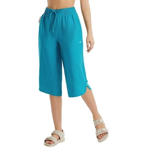 image:imagebaleaf Womens Hiking Capri Pants UPF 50 Quick Dry Lightweight 4Way Stretch Wide Leg Summer Travel Walking Plus Size20 Capris  Glacier Blue