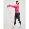 image:imagebaleaf Womens Long Sleeve Cycling Jersey Quarter Zip Workout Shirts Quick Dry Sun Protection Athletic Shirt PocketsPink