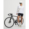 image:imagebaleaf Womens Long Sleeve Cycling Jersey Quarter Zip Workout Shirts Quick Dry Sun Protection Athletic Shirt PocketsWhite