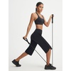 image:imagebaleaf Womens Capri Pants with Pockets Straight Leg Yoga Capris Leggings 17 MidCalf Capris Workout SummerBlack