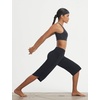 image:imagebaleaf Womens Capri Pants with Pockets Straight Leg Yoga Capris Leggings 17 MidCalf Capris Workout SummerBlack