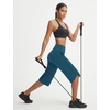image:imagebaleaf Womens Capri Pants with Pockets Straight Leg Yoga Capris Leggings 17 MidCalf Capris Workout SummerBlue