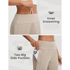 image:imagebaleaf Womens Capri Pants with Pockets Straight Leg Yoga Capris Leggings 17 MidCalf Capris Workout SummerKhaki