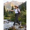 image:imagebaleaf Womens Hiking Pants Lightweight Water Resistant Quick Dry Cargo Trail Pants with Zippered Pockets Summer SPFBlack