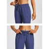 image:imagebaleaf 1517 Hiking Shorts for Women Bermuda Long Shorts with Zipper Pockets Quick Dry Lightweight for Travel Outdoor15inestate Blue