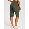 image:imagebaleaf 1517 Hiking Shorts for Women Bermuda Long Shorts with Zipper Pockets Quick Dry Lightweight for Travel Outdoor15ingreen