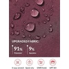 image:imagebaleaf 1517 Hiking Shorts for Women Bermuda Long Shorts with Zipper Pockets Quick Dry Lightweight for Travel Outdoor15inwine Red