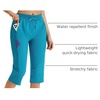 image:imagebaleaf 1517 Hiking Shorts for Women Bermuda Long Shorts with Zipper Pockets Quick Dry Lightweight for Travel Outdoor17inglacier Blue