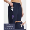 image:imagebaleaf 1517 Hiking Shorts for Women Bermuda Long Shorts with Zipper Pockets Quick Dry Lightweight for Travel Outdoor17innavy Blue