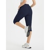 image:imagebaleaf 1517 Hiking Shorts for Women Bermuda Long Shorts with Zipper Pockets Quick Dry Lightweight for Travel Outdoor17innavy Blue