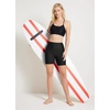 image:imagebaleaf Womens 3568 High Waisted Swim Shorts Tummy Control Swimsuits Bottoms Modest Board Shorts UPF 50Black