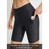 image:imagebaleaf Womens 3568 High Waisted Swim Shorts Tummy Control Swimsuits Bottoms Modest Board Shorts UPF 50Black