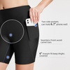image:imagebaleaf Womens 3568 High Waisted Swim Shorts Tummy Control Swimsuits Bottoms Modest Board Shorts UPF 50Black