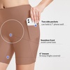 image:imagebaleaf Womens 3568 High Waisted Swim Shorts Tummy Control Swimsuits Bottoms Modest Board Shorts UPF 50Brown