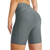 image:imagebaleaf Womens 3568 High Waisted Swim Shorts Tummy Control Swimsuits Bottoms Modest Board Shorts UPF 50Grey