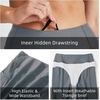 image:imagebaleaf Womens 3568 High Waisted Swim Shorts Tummy Control Swimsuits Bottoms Modest Board Shorts UPF 50Grey