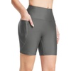 image:imagebaleaf Womens 3568 High Waisted Swim Shorts Tummy Control Swimsuits Bottoms Modest Board Shorts UPF 50Grey