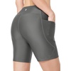 image:imagebaleaf Womens 3568 High Waisted Swim Shorts Tummy Control Swimsuits Bottoms Modest Board Shorts UPF 50Grey