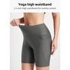 image:imagebaleaf Womens 3568 High Waisted Swim Shorts Tummy Control Swimsuits Bottoms Modest Board Shorts UPF 50Grey