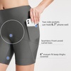 image:imagebaleaf Womens 3568 High Waisted Swim Shorts Tummy Control Swimsuits Bottoms Modest Board Shorts UPF 50Grey