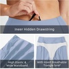 image:imagebaleaf Womens 3568 High Waisted Swim Shorts Tummy Control Swimsuits Bottoms Modest Board Shorts UPF 50Ice Blue