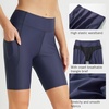 image:imagebaleaf Womens 3568 High Waisted Swim Shorts Tummy Control Swimsuits Bottoms Modest Board Shorts UPF 50Navy