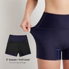 image:imagebaleaf Womens 3568 High Waisted Swim Shorts Tummy Control Swimsuits Bottoms Modest Board Shorts UPF 50Navy