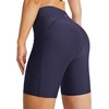 image:imagebaleaf Womens 3568 High Waisted Swim Shorts Tummy Control Swimsuits Bottoms Modest Board Shorts UPF 50Navy