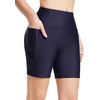 image:imagebaleaf Womens 3568 High Waisted Swim Shorts Tummy Control Swimsuits Bottoms Modest Board Shorts UPF 50Navy