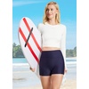 image:imagebaleaf Womens 3568 High Waisted Swim Shorts Tummy Control Swimsuits Bottoms Modest Board Shorts UPF 50Navy