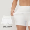 image:imagebaleaf Womens 3568 High Waisted Swim Shorts Tummy Control Swimsuits Bottoms Modest Board Shorts UPF 50White