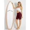 image:imagebaleaf Womens 3568 High Waisted Swim Shorts Tummy Control Swimsuits Bottoms Modest Board Shorts UPF 50Wine