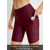 image:imagebaleaf Womens 3568 High Waisted Swim Shorts Tummy Control Swimsuits Bottoms Modest Board Shorts UPF 50Wine