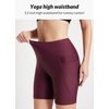 image:imagebaleaf Womens 3568 High Waisted Swim Shorts Tummy Control Swimsuits Bottoms Modest Board Shorts UPF 50Wine
