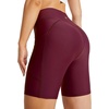image:imagebaleaf Womens 3568 High Waisted Swim Shorts Tummy Control Swimsuits Bottoms Modest Board Shorts UPF 50Wine