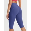 image:imagebaleaf Capri Leggings for Women Knee Length Yoga Workout Capirs Leggings with Pockets Tummy Control StretchClassic Navy