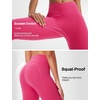 image:imagebaleaf Capri Leggings for Women Knee Length Yoga Workout Capirs Leggings with Pockets Tummy Control StretchRosy