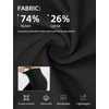 image:imagebaleaf Flare Leggings for Women Tummy Control with Pockets Yoga Pants High Waisted No Front Seam Bootcut PantsBlack