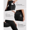 image:imagebaleaf Flare Leggings for Women Tummy Control with Pockets Yoga Pants High Waisted No Front Seam Bootcut PantsBlack